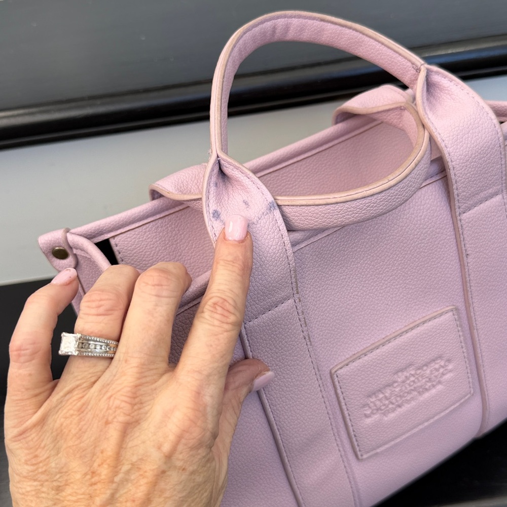 Marc Jacobs Lilac Canvas Tote with White Logo - Picture 7 of 12